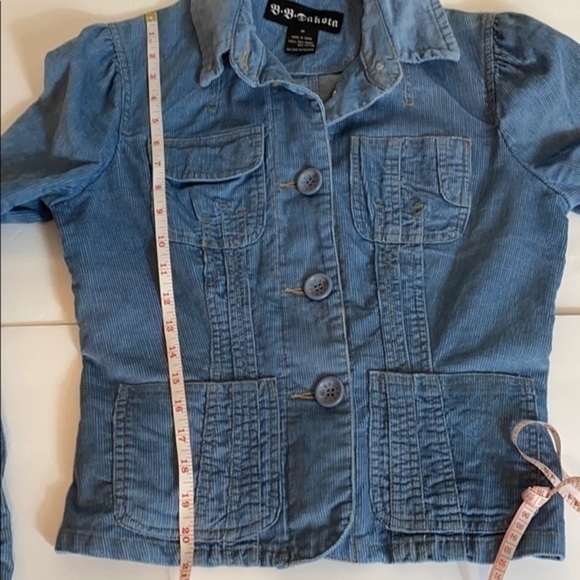 BB Dakota Light Blue Corduroy Jacket - Picture 6 of 6